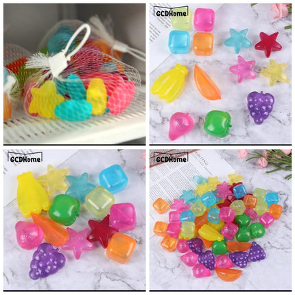 10 Pcs Reusable BPA-Free Long Lasting Cooling Ice Cubes Jelly Balls - THELOOTSALE