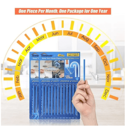 12 Pcs Sani Sticks Drain Cleaner & Odor Remover - THELOOTSALE