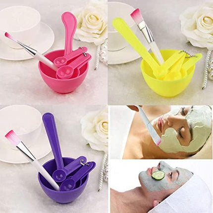 4-in-1 DIY Bleach Bowl Set | Professional Bleach Bowl Set | Facial Bowl Set And Brush For Women - THELOOTSALE