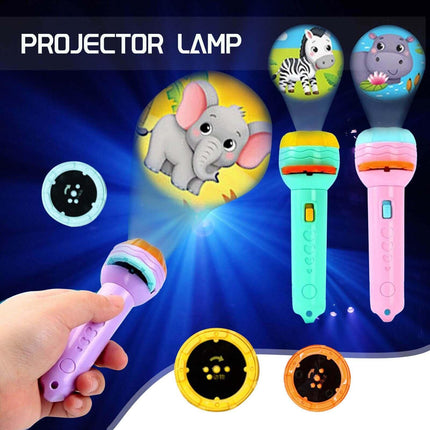 Children Projection Mini Flashlight Torch Toy with 24 Image Reels - THELOOTSALE