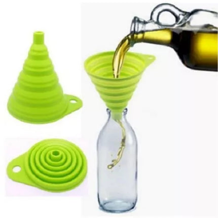 Collapsible Liquid Transfer Silicone Funnel - THELOOTSALE