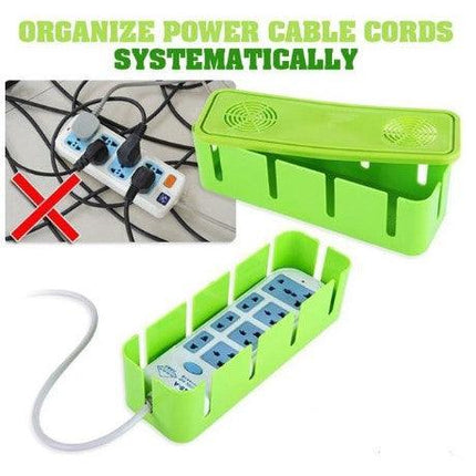 Electric Extension Board Protector Cover Case and also avoid Mess from Cables Wires use for Office and Home Use Plastic Extension Board Safety from Wires - THELOOTSALE
