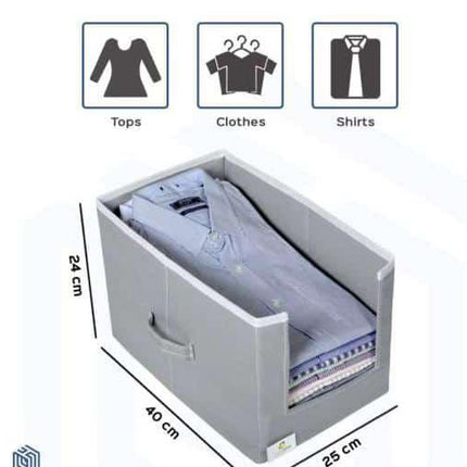 Foldable Non-Woven Wardrobe Shirt Stacker Storage Organizer - THELOOTSALE