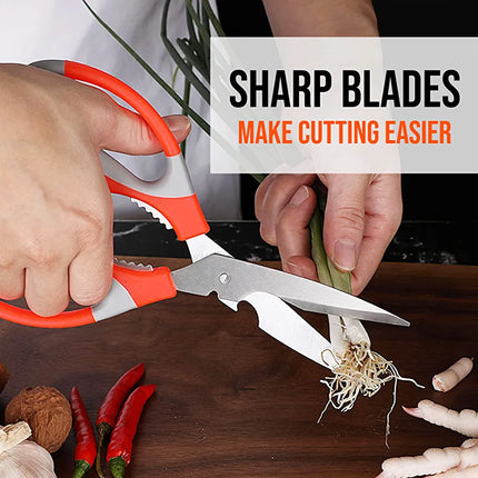 Multifunctional Stainless Steel Rust-Proof Sharp Kitchen Scissors - THELOOTSALE