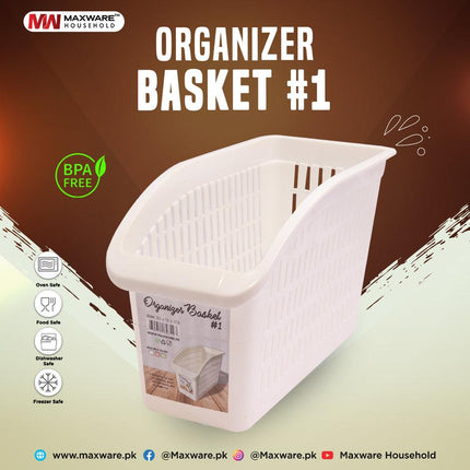 Pack of 2 Maxware Household Kitchen Refrigerator Organizer Basket - THELOOTSALE
