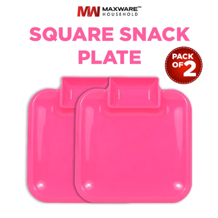 Square/Round Snack Plate Snack Serving Tray for Chips, Cookies, Biscuits, Spaghetti, Noodles - THELOOTSALE
