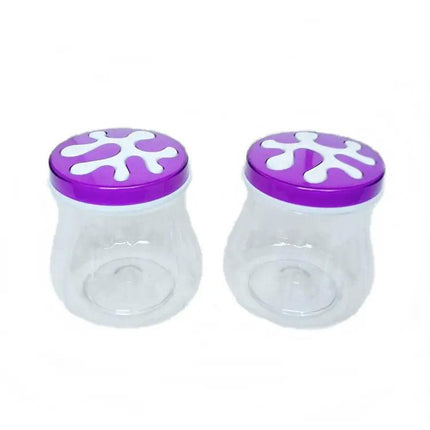 1 Pc Kitchen Canister Jars 600ml Each With Lid Sugar Jar Dry milk Jar Spice Jar - THELOOTSALE