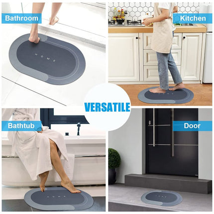 Silicone Water-Absorbent Household Bathroom Kitchen Non-Slip Mat
