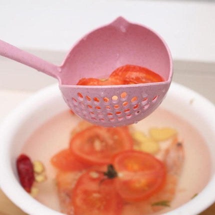 2-in-1 Plastic Draining Ladle Colander Soup Spoon - THELOOTSALE