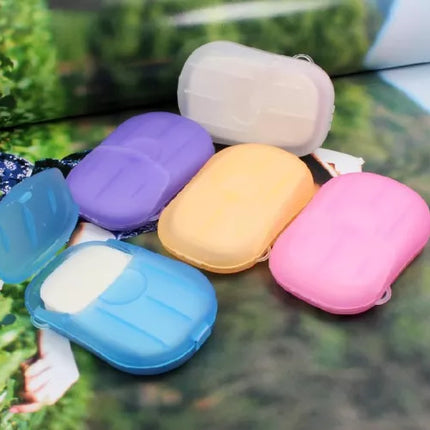 20 pcs Multicolor Outdoor Travel Portable Fragrant Paper Soap for Washing Hands - THELOOTSALE
