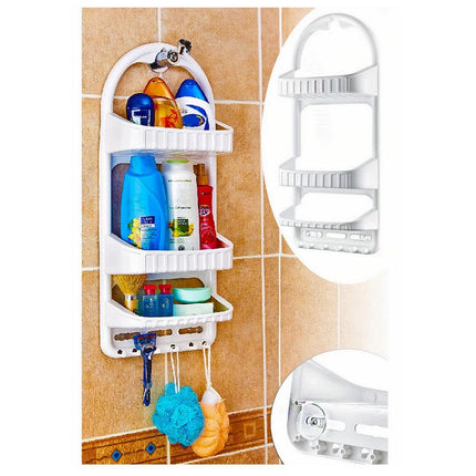 3-Layer Shampoo & Shower Rack for Bathroom Rack Pink Colour Available - THELOOTSALE