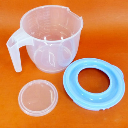 3000ml Capacity Plastic Beating Mixer Bowl With Double-Lid & Measuring Jug - THELOOTSALE