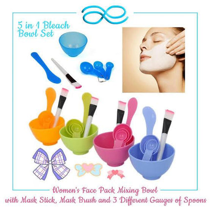 4-in-1 DIY Bleach Bowl Set | Professional Bleach Bowl Set | Facial Bowl Set And Brush For Women - THELOOTSALE