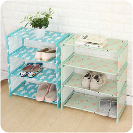 4-Layer DIY Multifunctional Cabinet Dormitory Shoes Rack Organizer - THELOOTSALE
