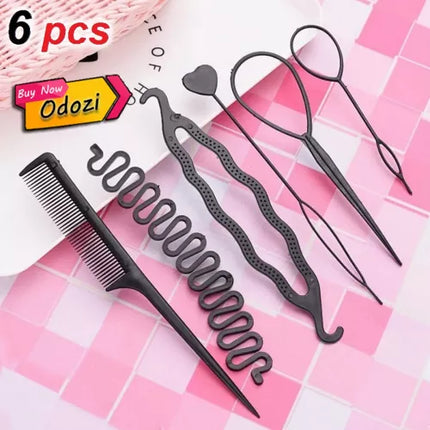 6 Pcs Women Hair Styling Accessories Toolkit - THELOOTSALE