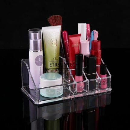Acrylic Makeup Organizer For Cosmetic Display Stand Lipstick Storage Box Makeup Tools Brush Holder Home Organiser - THELOOTSALE