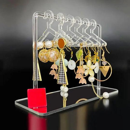 Acrylic Tabletop Jewelry Earrings Necklace Bracelet Hanging Display Organizer Stand - THELOOTSALE
