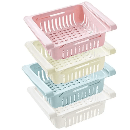 Adjustable Expandable Pluto Fridge Stretchable Food Organizer Tray Basket - THELOOTSALE