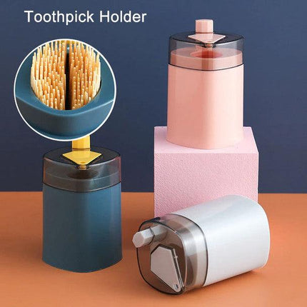 Automatic Pop-Up Toothpick Storage Holder Dispenser - THELOOTSALE