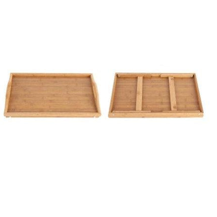 Bamboo Wood Folding Bed Serving Tray Breakfast Table/ Laptop Table - THELOOTSALE