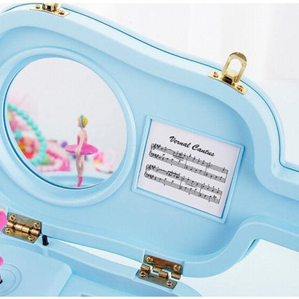 Creative Rotating Dance Children’s Music Box Jewelry Box Guitar - THELOOTSALE