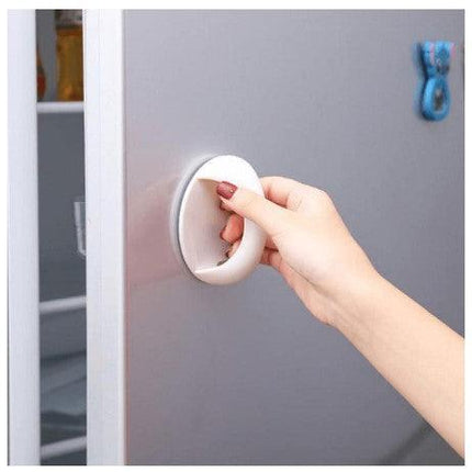 Door Cabinet Handle Adhesive Refrigerator Handles Pull Glass Sliding Round Knobs Self-Adhesive Wardrobe Pulls Grip Drawer Non-Marking Knob Punch-Free Sticky - THELOOTSALE