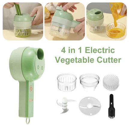 Electric 2-in-1 Vegetables Salad Meat Garlic Grinder Chopper Mincer Mixer Blender - THELOOTSALE