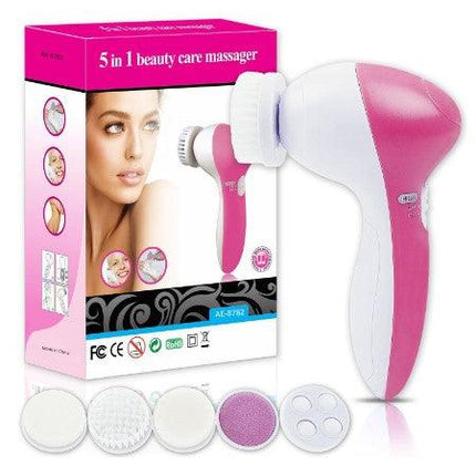 Face Massager for Facial, Facial Massager Machine, 5 in 1 facial massager, 5 in 1 beauty care massager for Removing Blackhead Exfoliating and Massaging - THELOOTSALE
