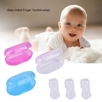 Finger Toothbrush Baby Tongue Brush Teeth Soft Silicon Material - THELOOTSALE