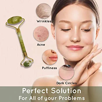 Flawless Finishing Touch Contour Facial Jade Roller Massager - THELOOTSALE