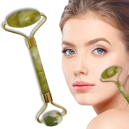 Flawless Finishing Touch Contour Facial Jade Roller Massager - THELOOTSALE