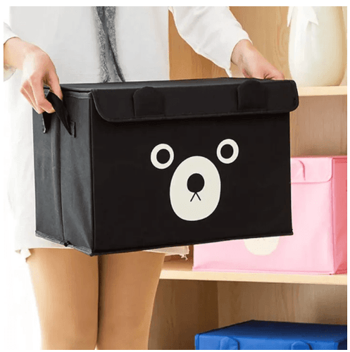 Four Compartment Storage Box - Wood - Cute Panda from Apollo Box