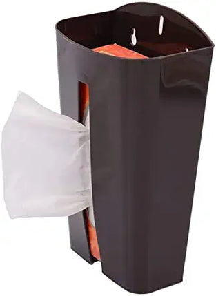 Garbage Bag Holder/Grocery Bag Holder/Plastic Bag Holder/Dispenser/Saver/Storage Box, Wall Mount or Table Top, Kitchen Organizer Home Supplies - THELOOTSALE