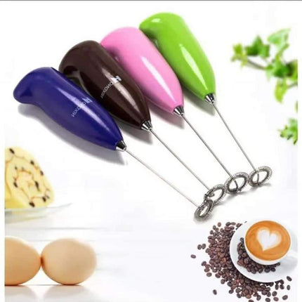 Handheld Milk Frother Mixer Foamer Coffee Maker Egg Beater | Chocolate Cappuccino Stirrer - THELOOTSALE