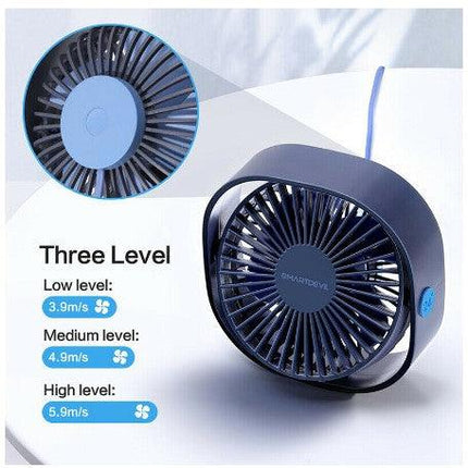 Handheld Small Fan Portable Mini Pocket Fan with Dry Battery Cute Pet Fan Gift with Printed Logo - THELOOTSALE