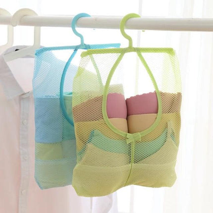 Hanging Storage Net Bag with Hook Bathroom Kitchen Storage Pouch Organizer for Shampoo, Conditioner, Soap, Kids Toy, Cosmetics - THELOOTSALE