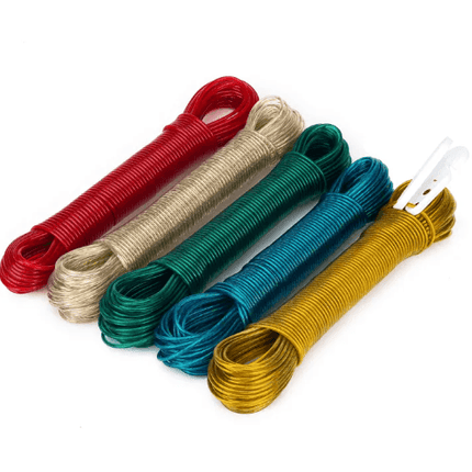 Heavy Duty Retractable PVC-Coated Metal Clothes Line Laundry Rope Cloth Drying 20 Meter Metal Wire - THELOOTSALE