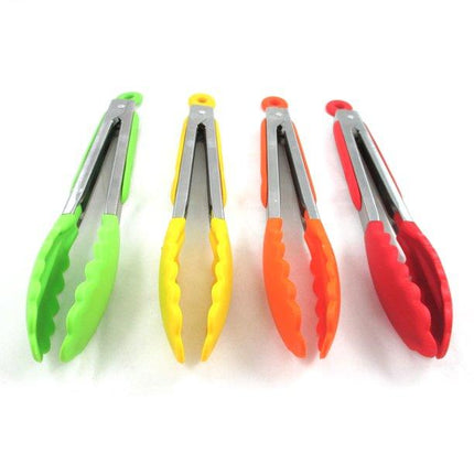 Kitchen Grill BBQ Salad Cooking Serving Bread Silicone Tongs - THELOOTSALE