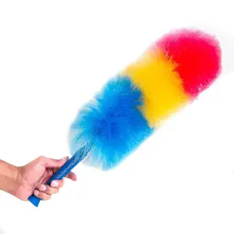 Kitchen + Home 18" inch Rainbow Static Duster - Feather Duster Attracts dust Like a Magnet! - THELOOTSALE