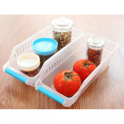 Kitchen Refrigerator Organizer, Fridge and Freezer Storage Tray Basket Transparent - THELOOTSALE