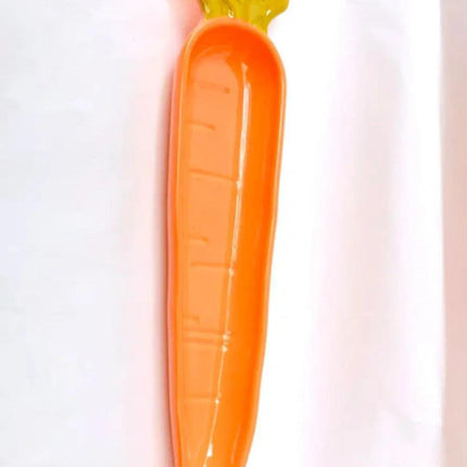 Malamine carrot Shape Serving Fries Dinner plate - THELOOTSALE