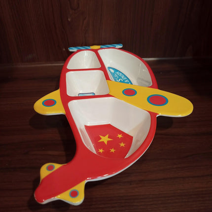 Malamine Helicopter Style Kids Food Serving Plater - THELOOTSALE