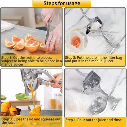 Manual Juice Squeezer Aluminum Alloy Hand Pressure Orange Juicer Pomegranate Lemon Squeezer Kitchen Accessories - THELOOTSALE