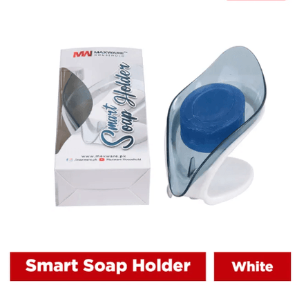Maxware Household Smart Leaf Style Self-Drain Soap Dish Holder with Box - THELOOTSALE