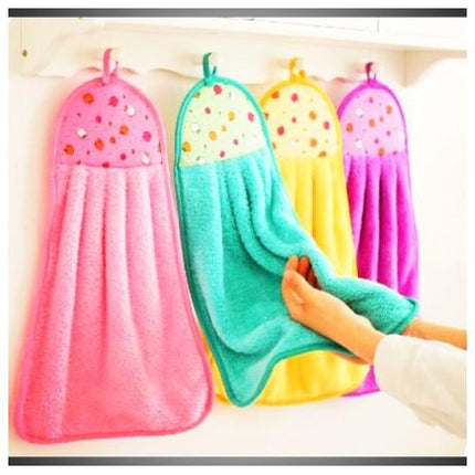 Micro-fibre Hanging Multicolor Kitchen Towel - THELOOTSALE