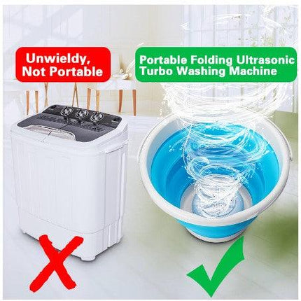 Mini Portable Ultrasonic Turbine Washing Machine Turner USB Powered - THELOOTSALE