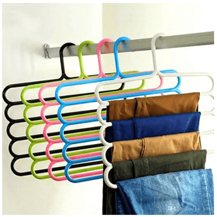 Multi-purpose 5-Layer Trousers Hanger, Pants Hanger - THELOOTSALE
