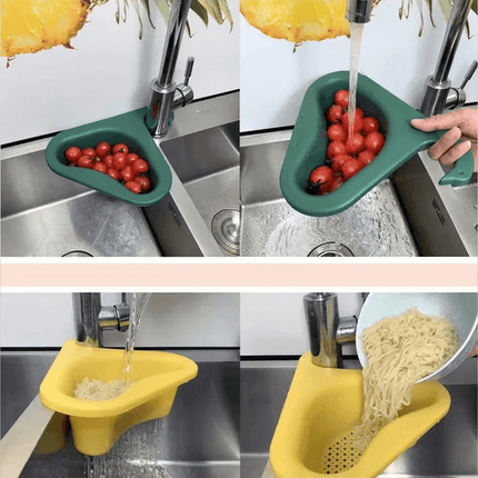 Multifunctional Punch-free Plastic Water Filter Kitchen Sink Swan Drain Basket - THELOOTSALE