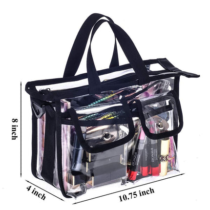 Multipurpose Transparent PVC Plastic Travel Vanity Cosmetic Makeup Storage Organizer - THELOOTSALE