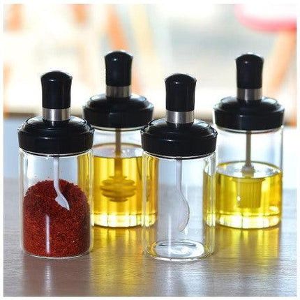 New Oil Bottle with Silicone Brush for Cooking BBQ Kitchen - THELOOTSALE